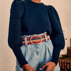 Sezane Orion Jumper-Navy-S